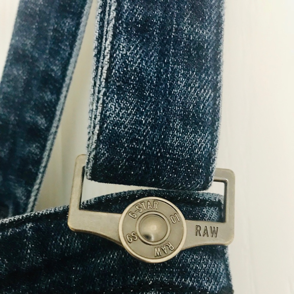 G-Star RAW Lynn High Waist Slim Navy Overalls - Picture 8 of 8